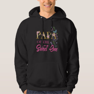 Papa Sweet One 1st Birthday Theme Family Butterfly Hoodie