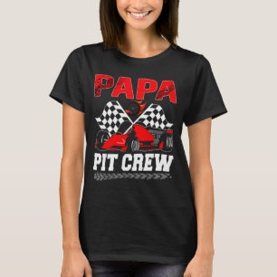Papa T Crew Racing Family Race Car Birthday Boy T-Shirt