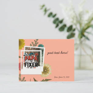 Papa The Fixer Postcard - Father's Day Greeting