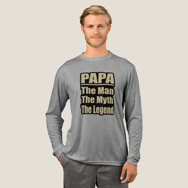 Papa the man the Myth The legend Father day  Tri-Blend Shirt (Full Front)
