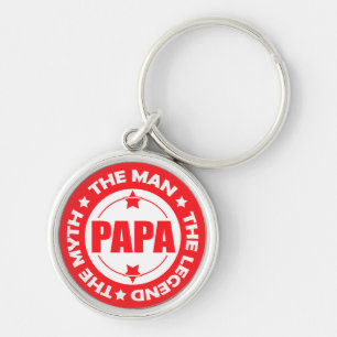 Papa. The Man. The Myth. The Legend. Key Ring