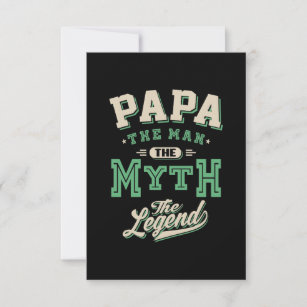 Papa The Man The Myth The Legend RSVP Card
