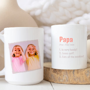 Papa Traits Birthday Father's Day Photo Coffee Mug