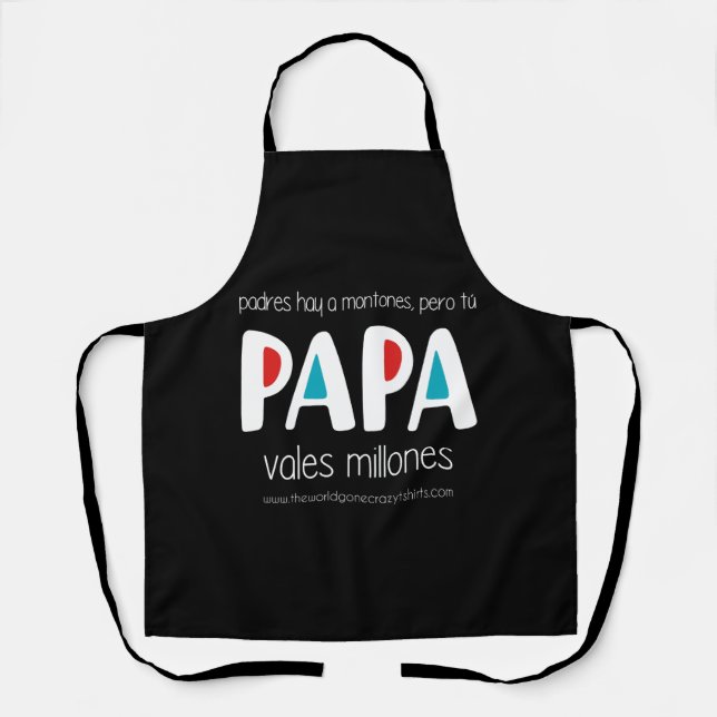 Papa vales millones apron (Front)