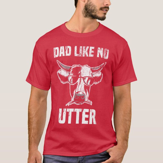 Papa wie Keine Utter Funny Fathers Day Animal Word T-Shirt (Front)