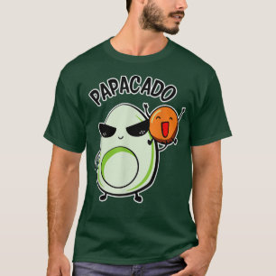 Papaacado Funny Avocado Dad Vegan Daddy Announceme T-Shirt