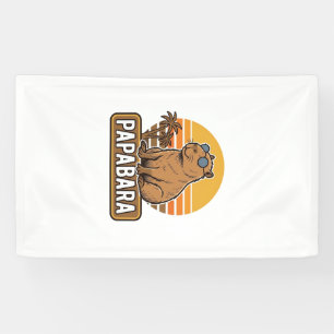 PAPABARA Retro Capybara Dad Vector Design_1 Banner