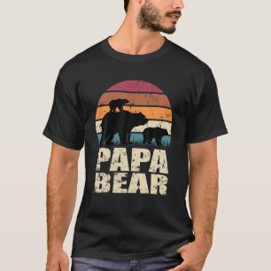 Papabear Bear Twin Newborn Bear Baby - Family Papa T-Shirt