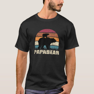 Papabear Daddy Bear Family Baby Newborn Bear Papa T-Shirt