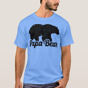 Papabear Papa Bear with Baby Daddy Dad Fathers Day T-Shirt