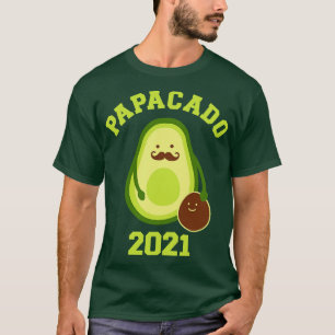 Papacado 2021 funny gift for new dad baby annoucem T-Shirt