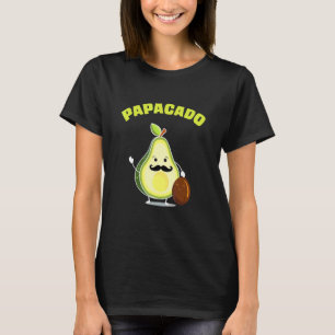 Papacado New Avocado Dad Or Daddy Announcement T-Shirt