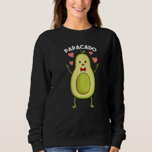 Papacado Pregnancy Expectant Dad 2023 Avocado Sweatshirt