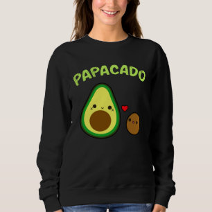 Papacado Pregnant Avocado Pregnancy Announcement Sweatshirt