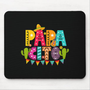 Papacito Cinco De Mayo Sombrero Men Papa Dad Mouse Pad
