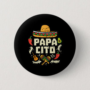 Papacito Family Cinco De Mayo Matchin Couple Mexic 6 Cm Round Badge