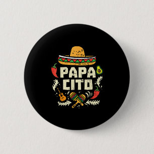 Papacito Family Cinco De Mayo Matchin Couple Mexic 6 Cm Round Badge