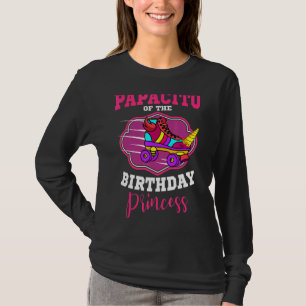 Papacito Of The Birthday Princess Roller Skates Sk T-Shirt