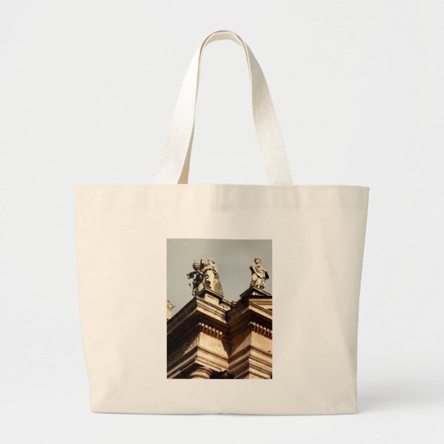 Papal Archbasilica of St. John Lateran Large Tote Bag (Front)