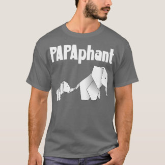 PAPAphant Father Elephant Dad Fatherx27s Day Funny T-Shirt