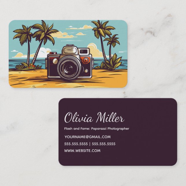 Paparazzi Photographer Business Card (Front/Back)