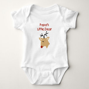 Papa's Dear Deer Papa Christmas Baby Bodysuit
