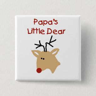 Papa's Dear Tshirts and Gifts 15 Cm Square Badge