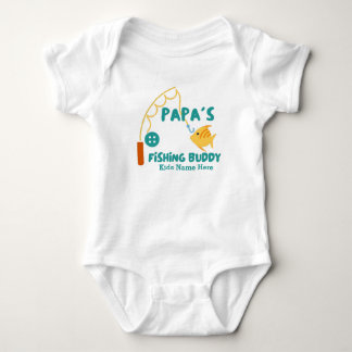Papa's Fishing Buddy Baby Bodysuit
