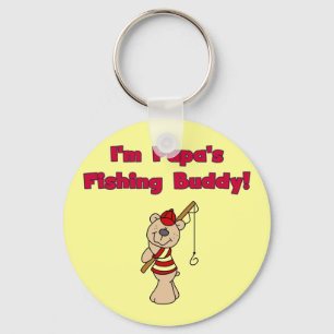 Papa's Fishing Buddy Tshirts and Gifts Key Ring