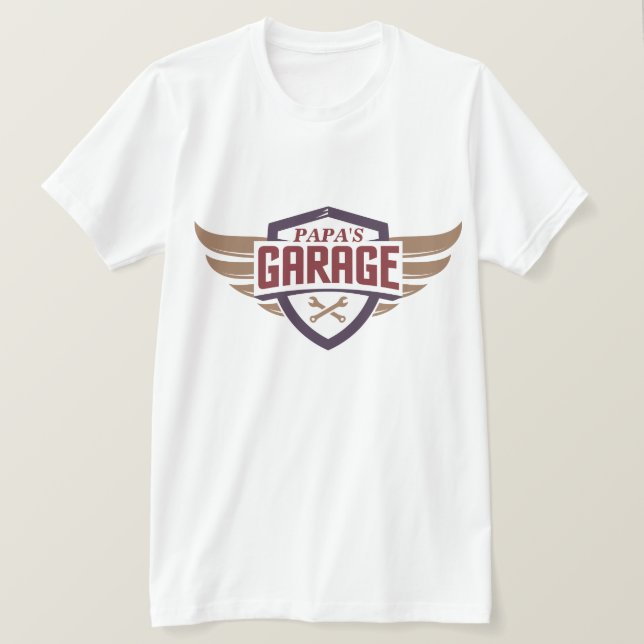 Papa's Garage Tshirt (Design Front)