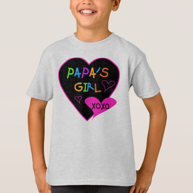 Papa's Girl Tees, Hats, Mugs, Buttons, clothing T-Shirt (Front)