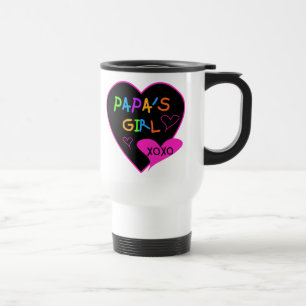 Papa's Girl Tees, Hats, Mugs, Buttons, clothing Travel Mug