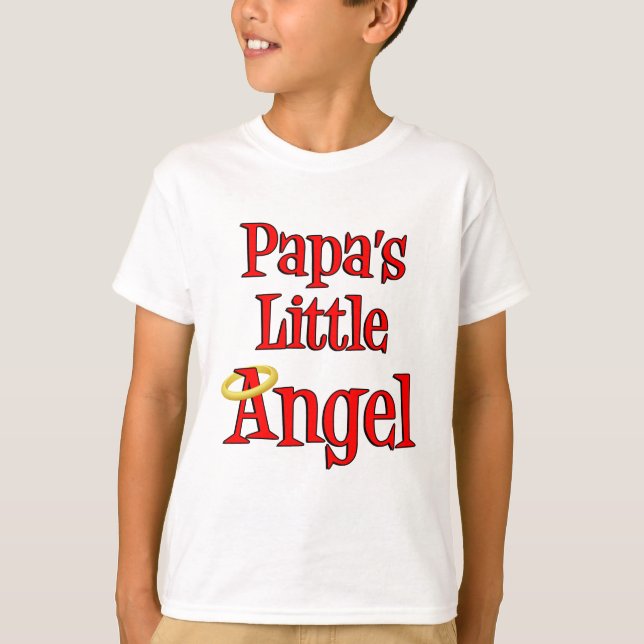 Papa's Little Angel T-Shirt (Front)