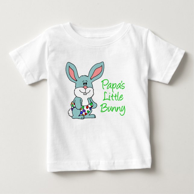 Papa's Little Bunny Baby T-Shirt (Front)
