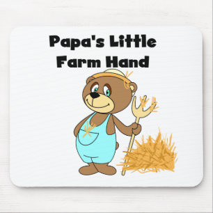 Papa's Little Farm Hand Tshirts and Gifts Mouse Pad