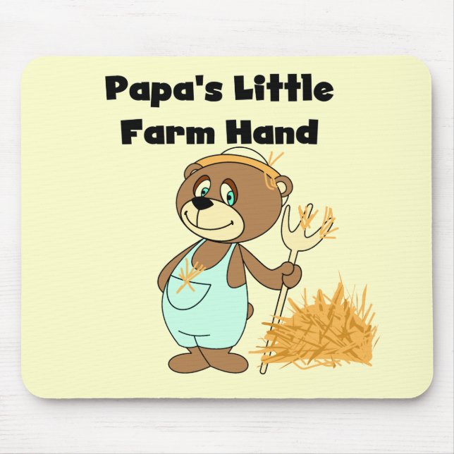Papa's Little Farm Hand Tshirts and Gifts Mouse Pad (Front)