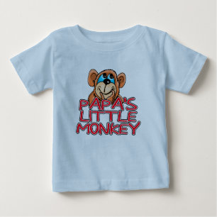 Papa's Little Monkey Baby T-Shirt