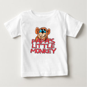 Papa's Little Monkey Baby T-Shirt