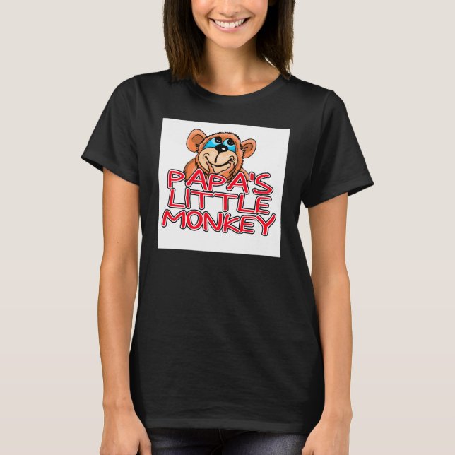 Papa's Little Monkey T-Shirt (Front)
