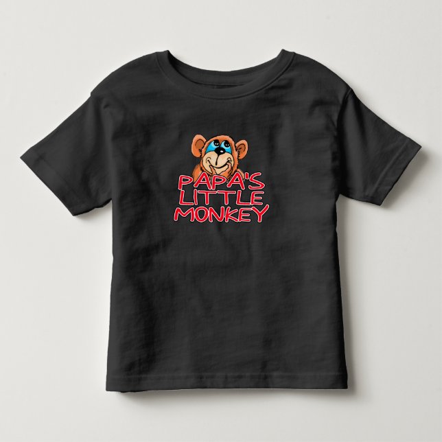 Papa's Little Monkey Toddler T-Shirt (Front)