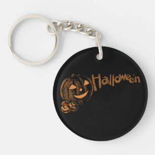 Papa's Posse of Halloween Jack o Lanterns  Key Ring