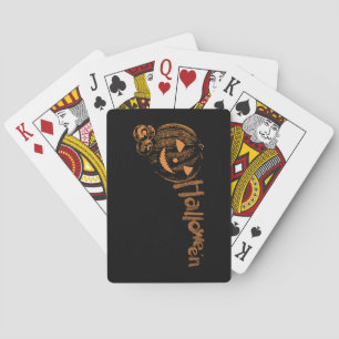 Papa's Posse of Halloween Jack o Lanterns  Playing Cards