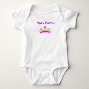Papa's Princess Personalised Baby Bodysuit