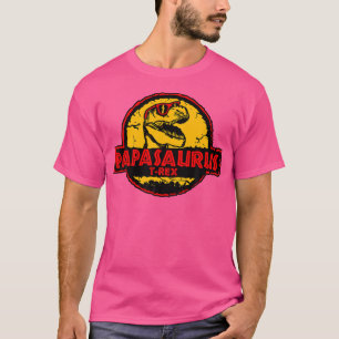 Papasaurus Dinosaur Dadasaurus Rex Funny Dino Dad  T-Shirt