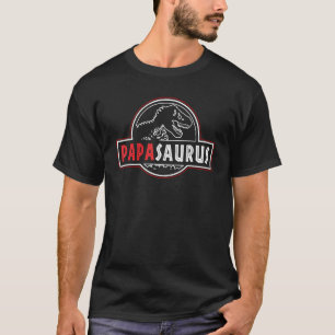 Papasaurus Rex Dinosaur Papa Saurus Family Matchin T-Shirt