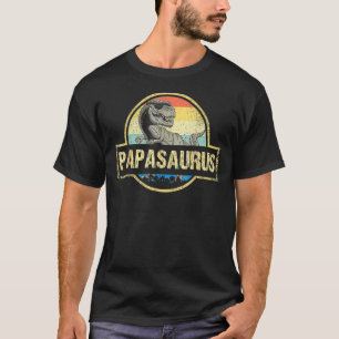 Papasaurus T Rex Dinosaur Papa Saurus Family Match T-Shirt