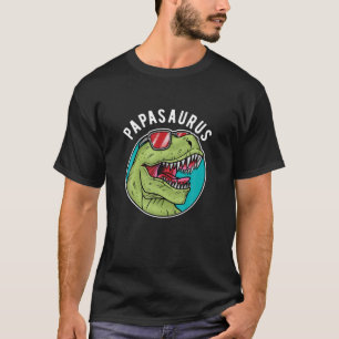Papasaurus T Rex Dinosaur, Papa Saurus Gift T-Shirt