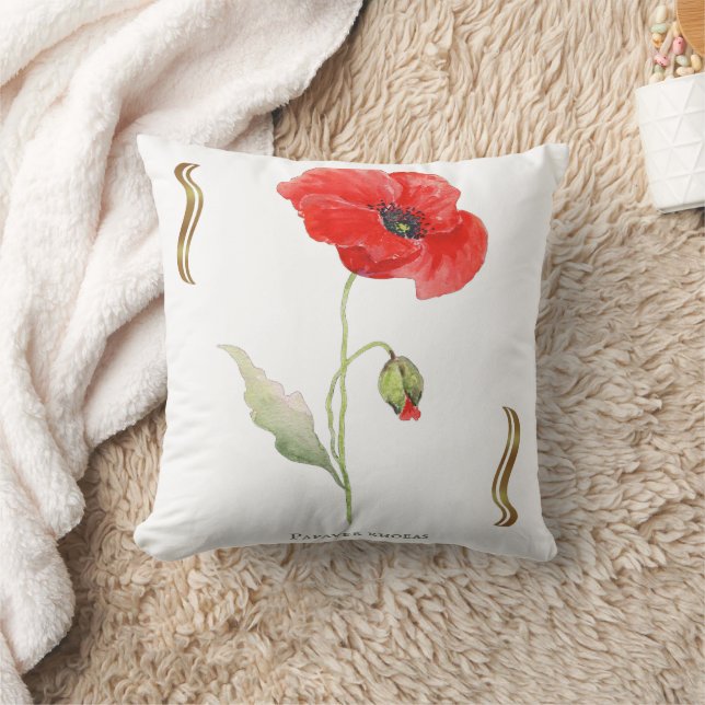 Papaver rhoeas  cushion (Blanket)