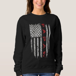 Papaw American Flag Grandpa Gifts Men Sweatshirt
