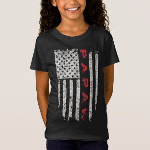 Papaw American Flag Grandpa Gifts Men Tee